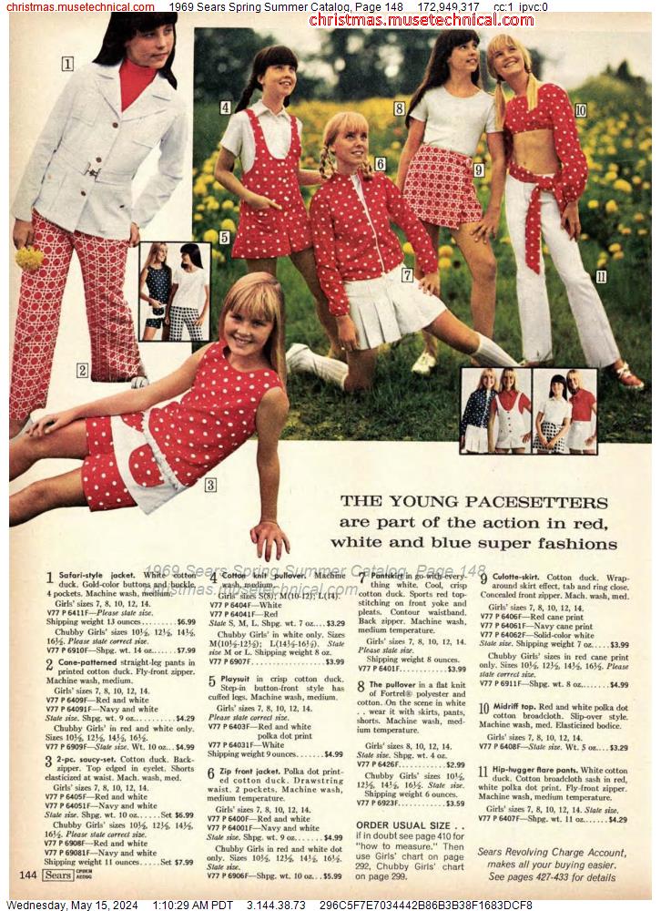 1969 Sears Spring Summer Catalog, Page 148