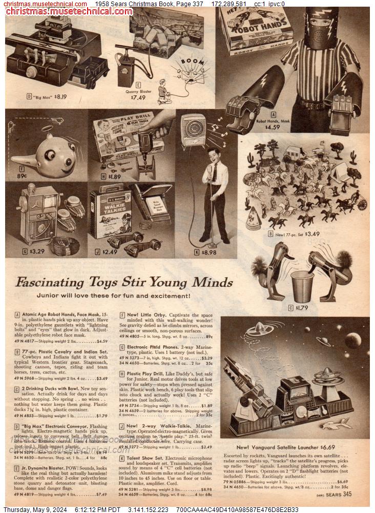 1958 Sears Christmas Book, Page 337