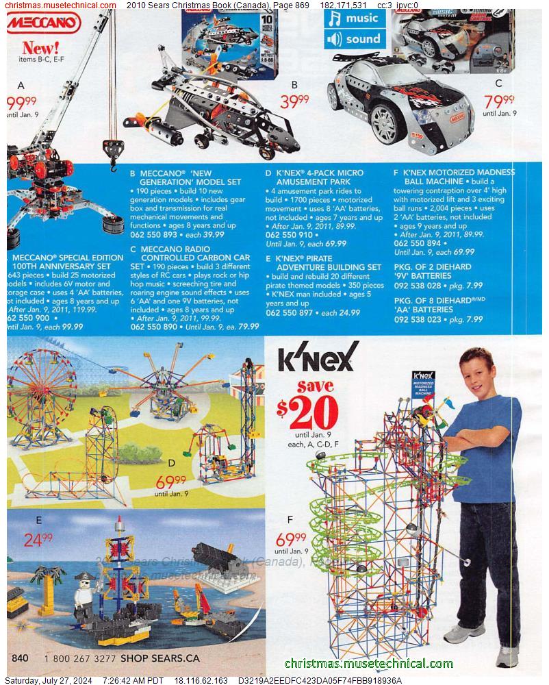 2010 Sears Christmas Book (Canada), Page 869