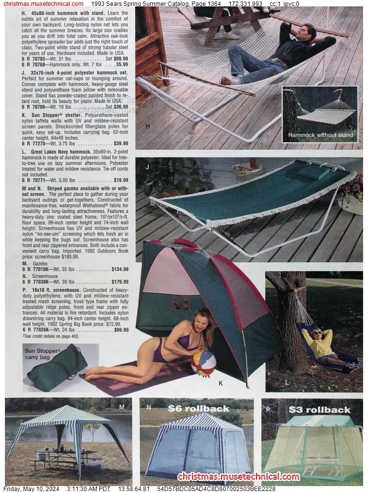 1993 Sears Spring Summer Catalog, Page 1364
