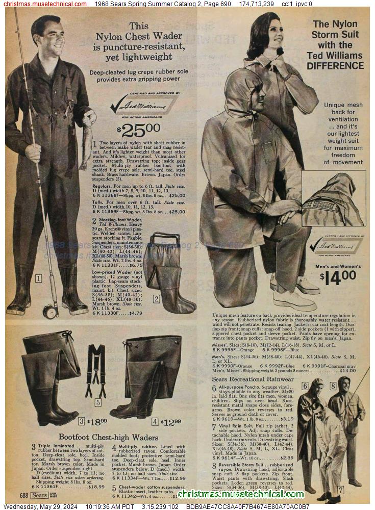 1968 Sears Spring Summer Catalog 2, Page 690