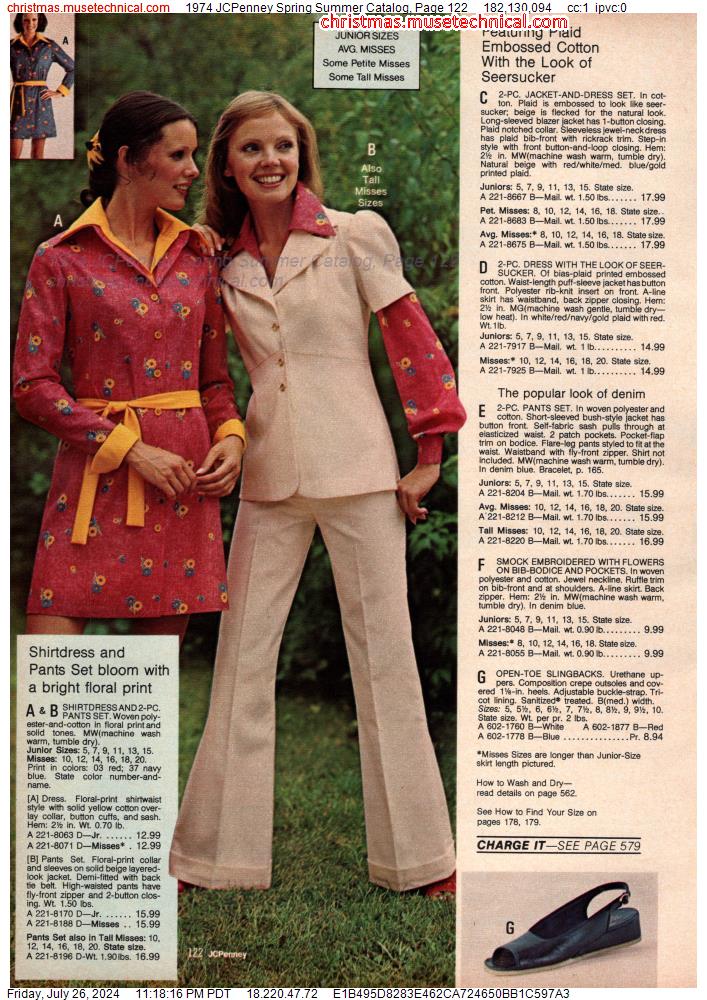 1974 JCPenney Spring Summer Catalog, Page 122