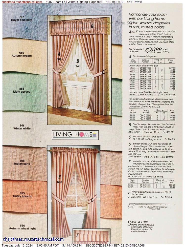1987 Sears Fall Winter Catalog, Page 901