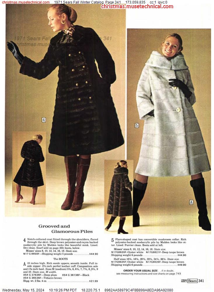 1971 Sears Fall Winter Catalog, Page 341