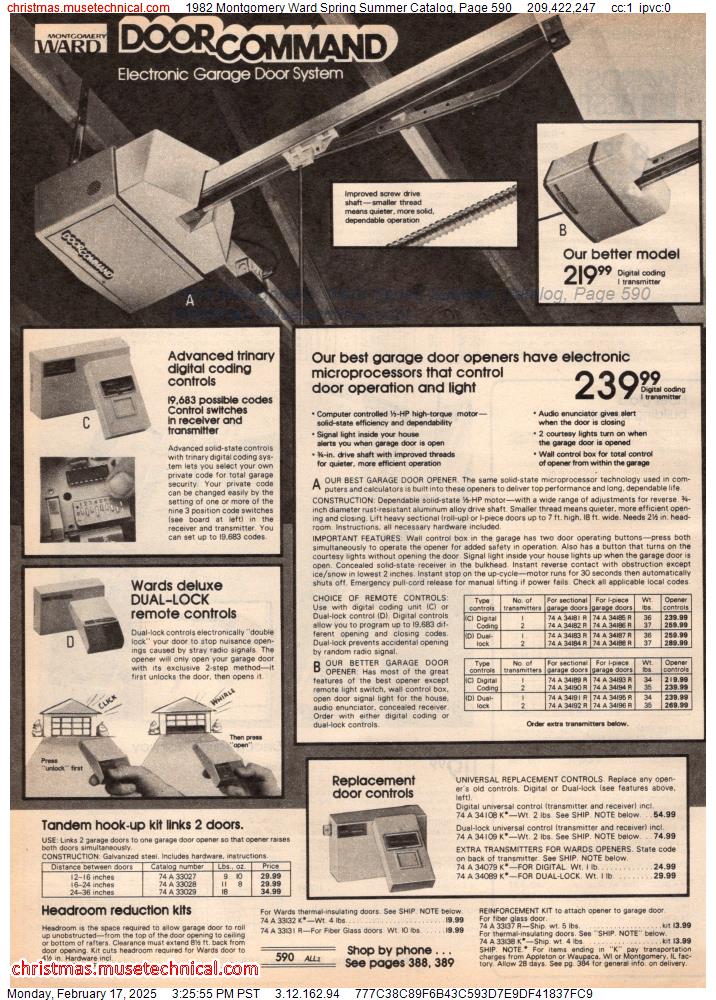 1982 Montgomery Ward Spring Summer Catalog, Page 590