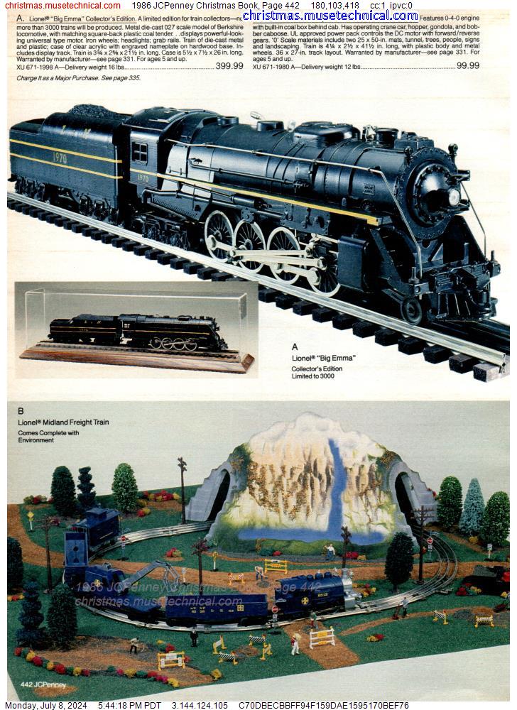 1986 JCPenney Christmas Book, Page 442