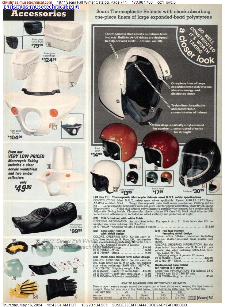 1977 Sears Fall Winter Catalog, Page 741