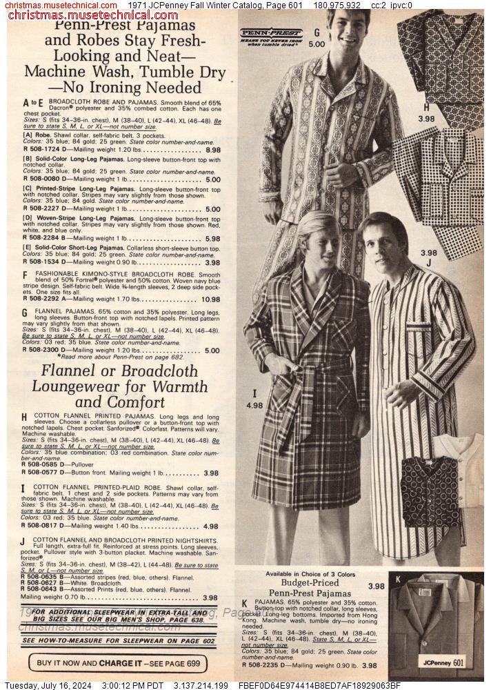 1971 JCPenney Fall Winter Catalog, Page 601
