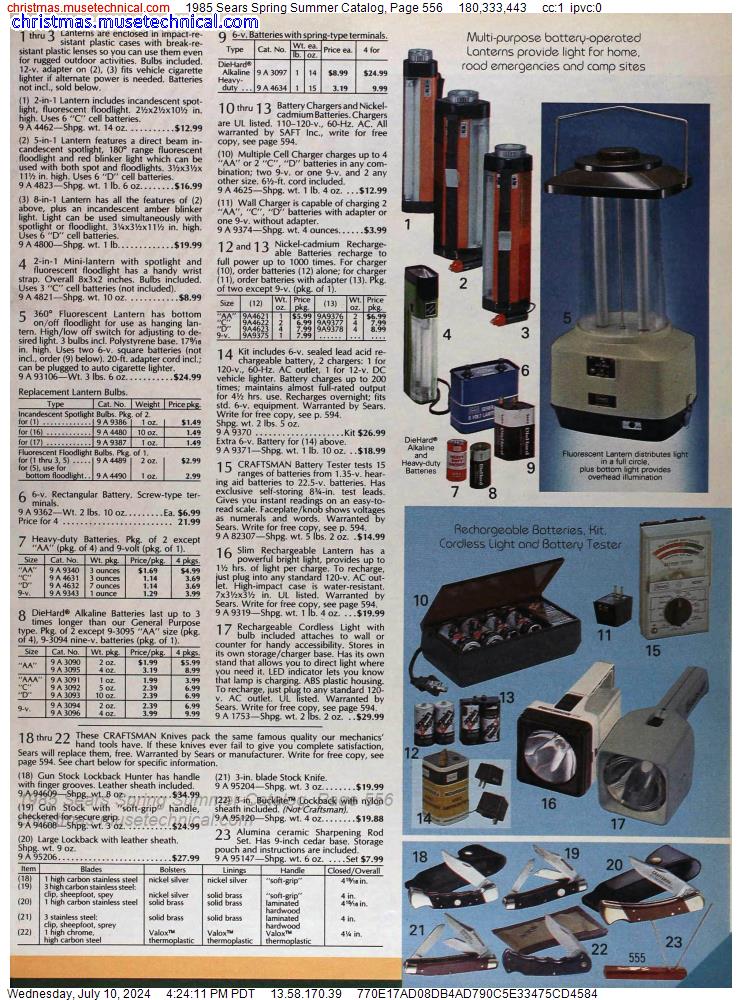 1985 Sears Spring Summer Catalog, Page 556