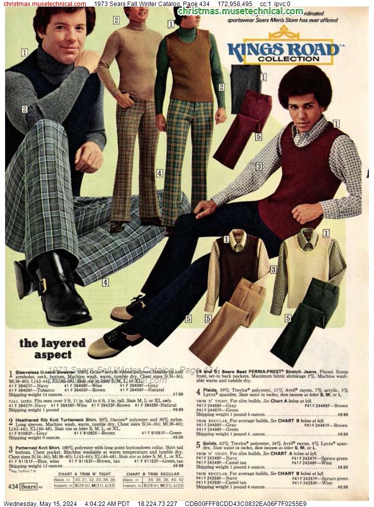 1973 Sears Fall Winter Catalog, Page 434