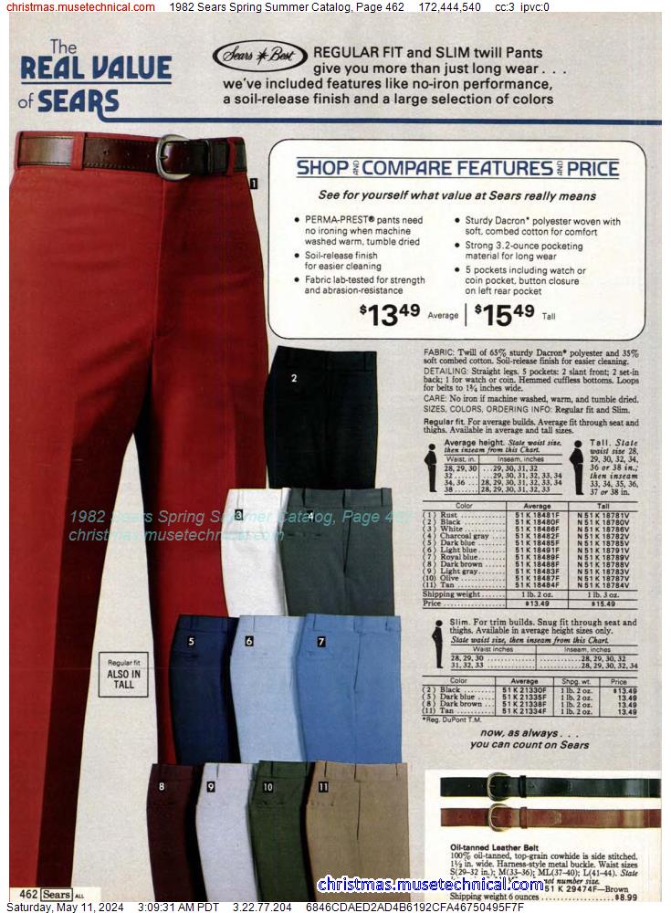 1982 Sears Spring Summer Catalog, Page 462