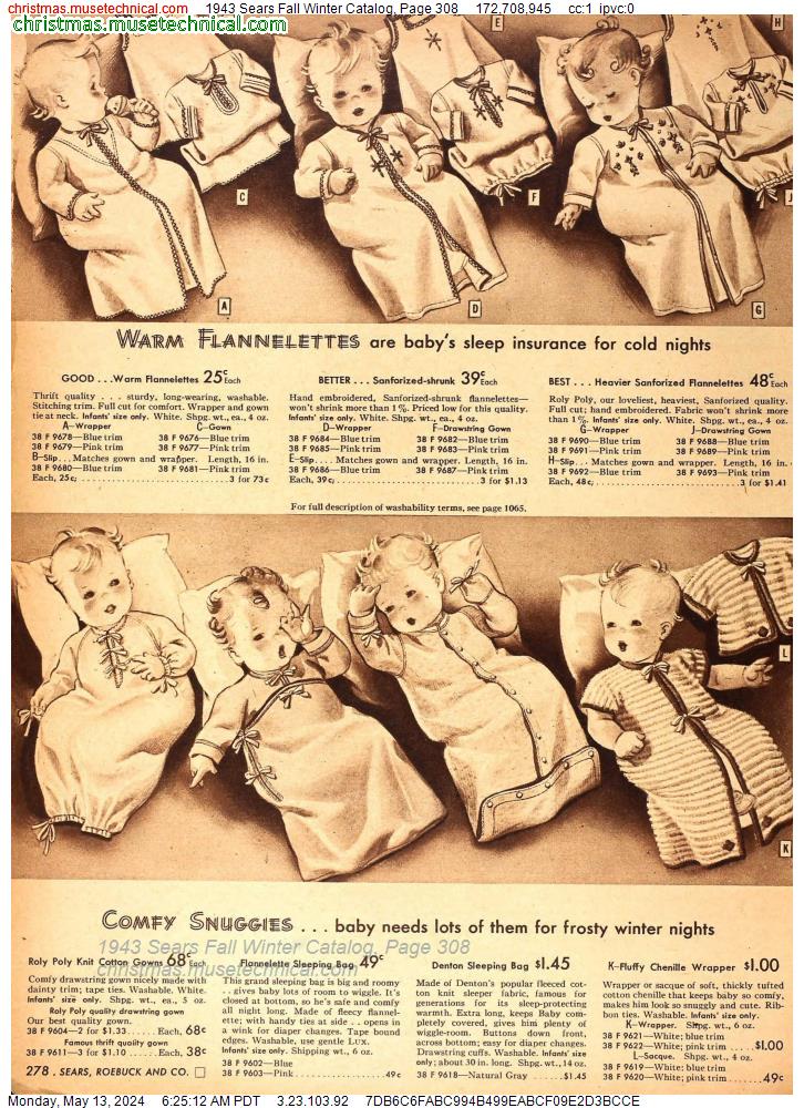 1943 Sears Fall Winter Catalog, Page 308