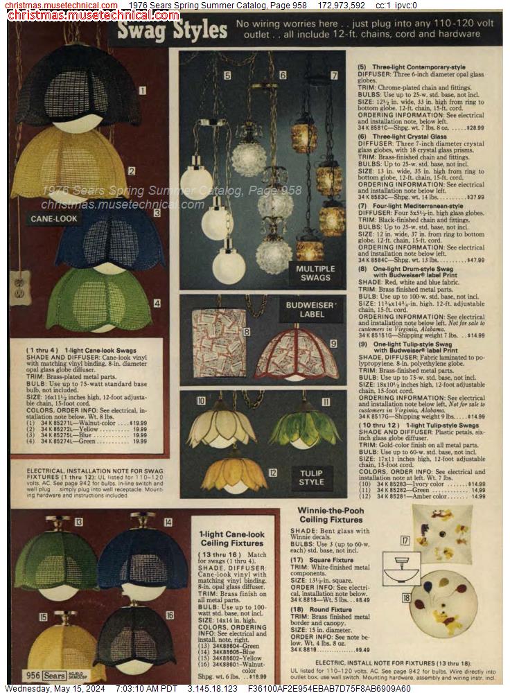 1976 Sears Spring Summer Catalog, Page 958