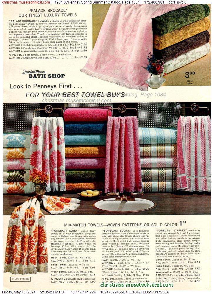 1964 JCPenney Spring Summer Catalog, Page 1034