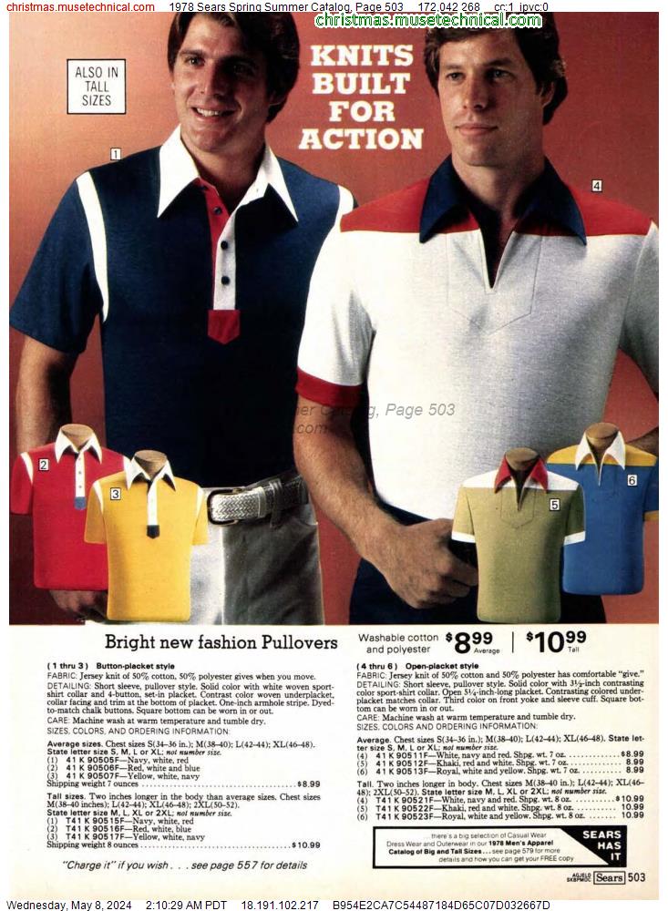 1978 Sears Spring Summer Catalog, Page 503
