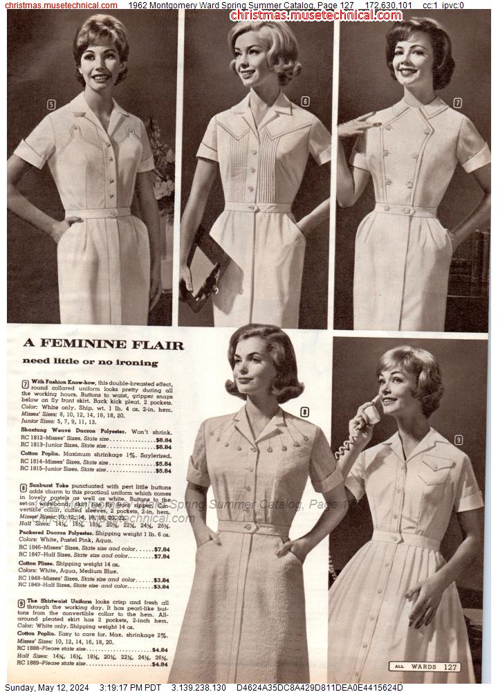 1962 Montgomery Ward Spring Summer Catalog, Page 127