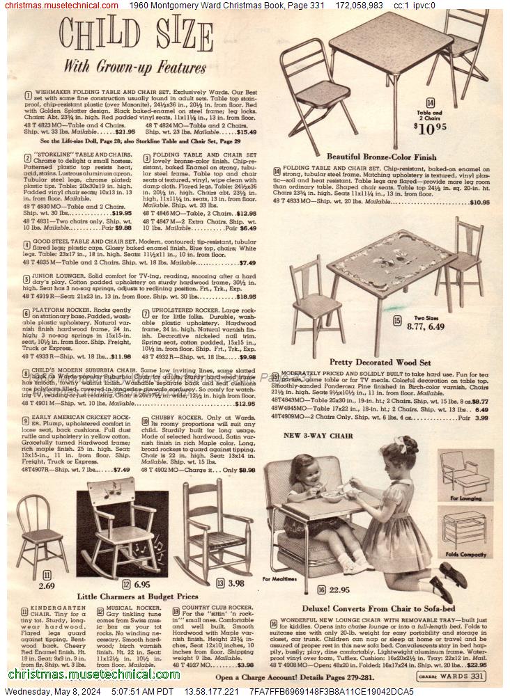 1960 Montgomery Ward Christmas Book, Page 331