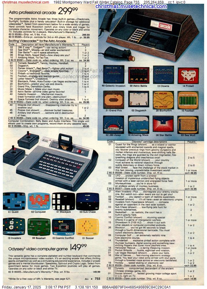 1982 Montgomery Ward Fall Winter Catalog, Page 755