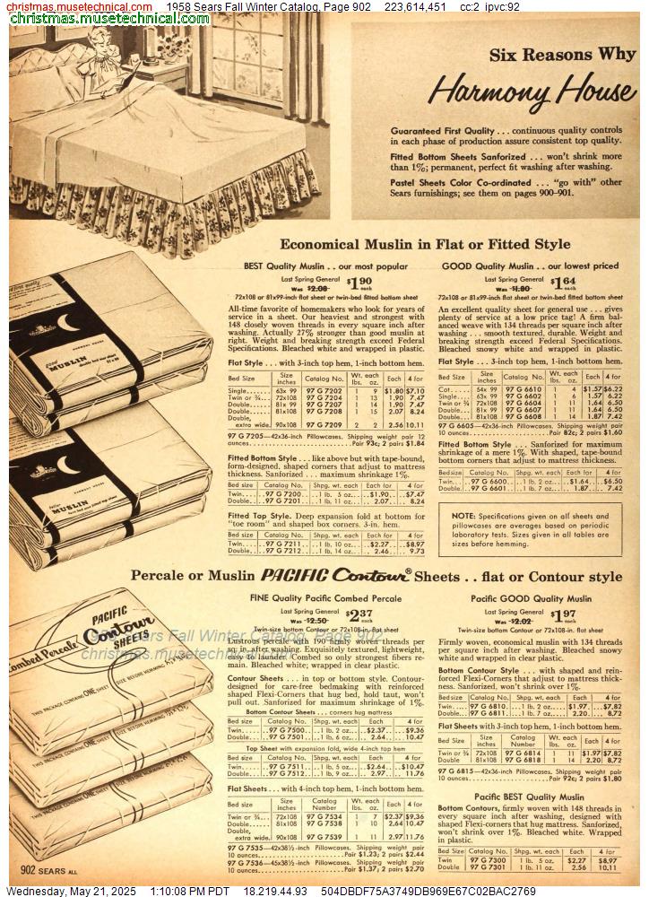 1958 Sears Fall Winter Catalog, Page 902