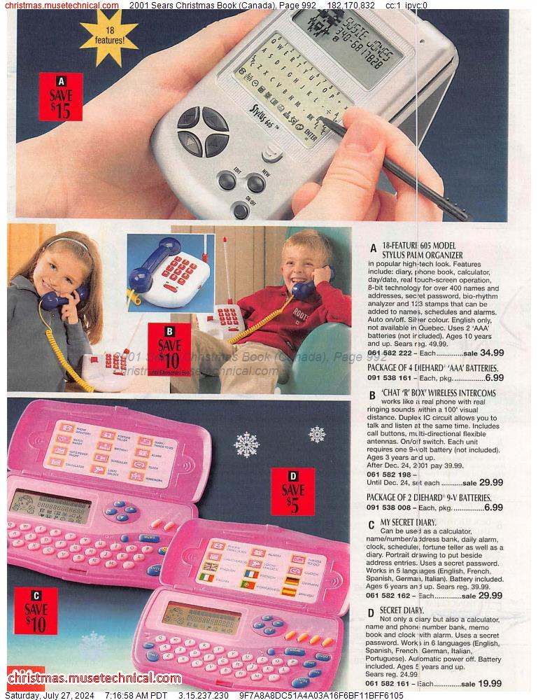2001 Sears Christmas Book (Canada), Page 992
