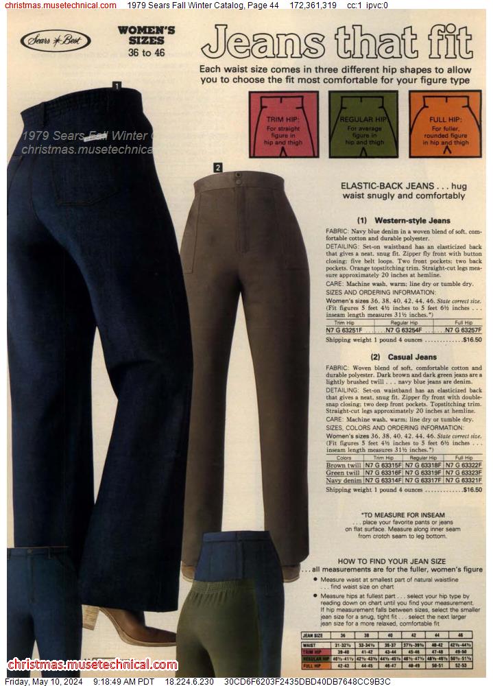 1979 Sears Fall Winter Catalog, Page 44