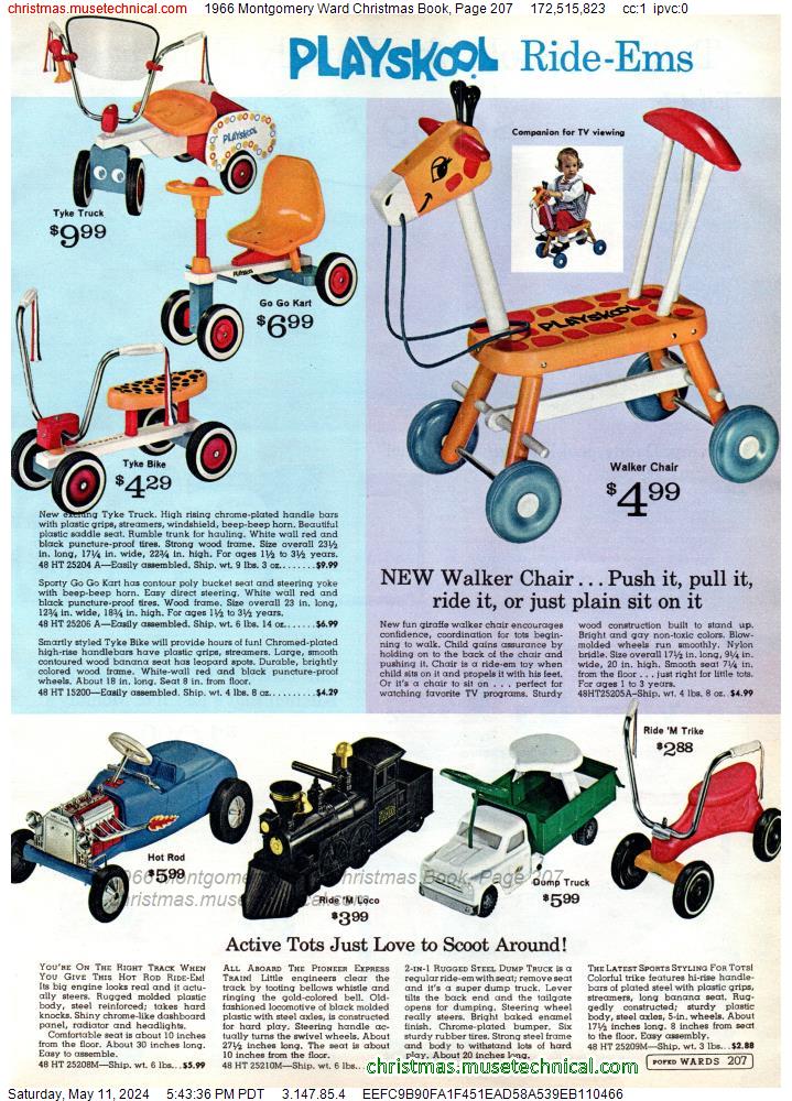 1966 Montgomery Ward Christmas Book, Page 207