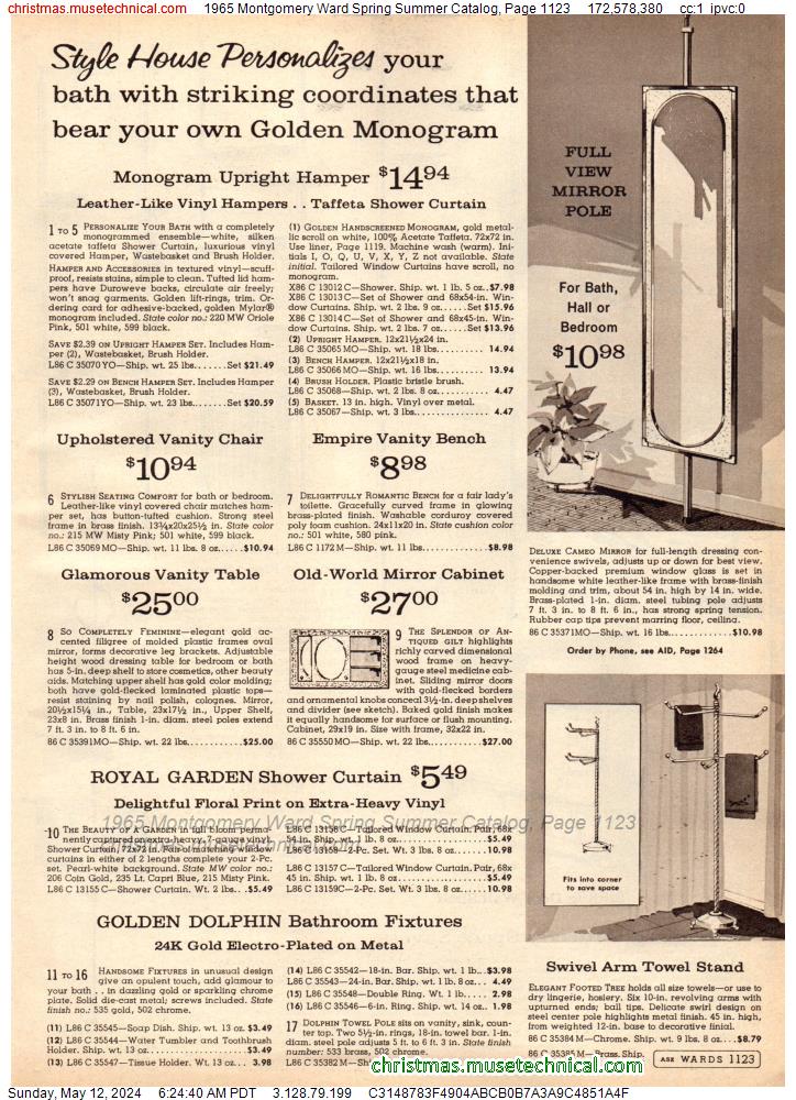 1965 Montgomery Ward Spring Summer Catalog, Page 1123