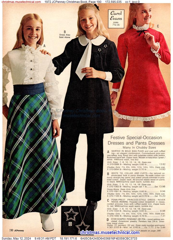 1972 JCPenney Christmas Book, Page 190