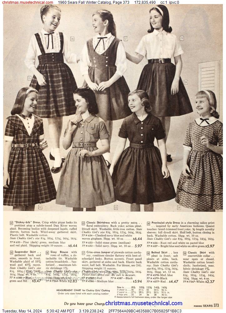 1960 Sears Fall Winter Catalog, Page 373