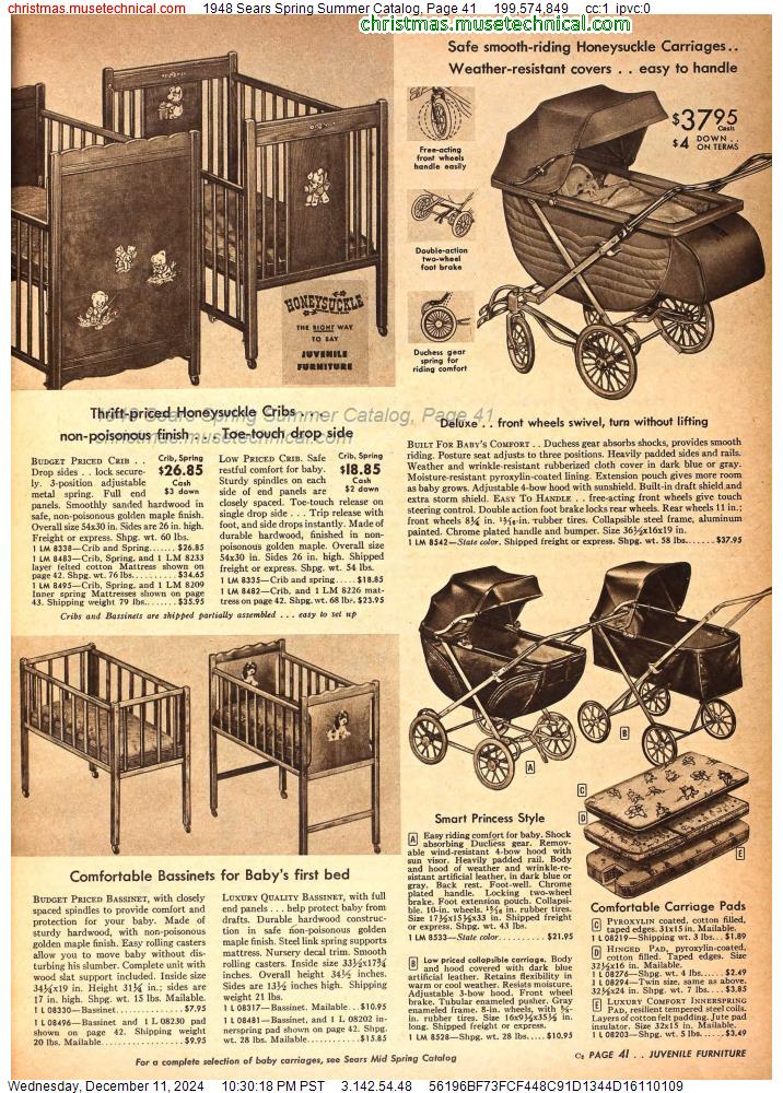 1948 Sears Spring Summer Catalog, Page 41