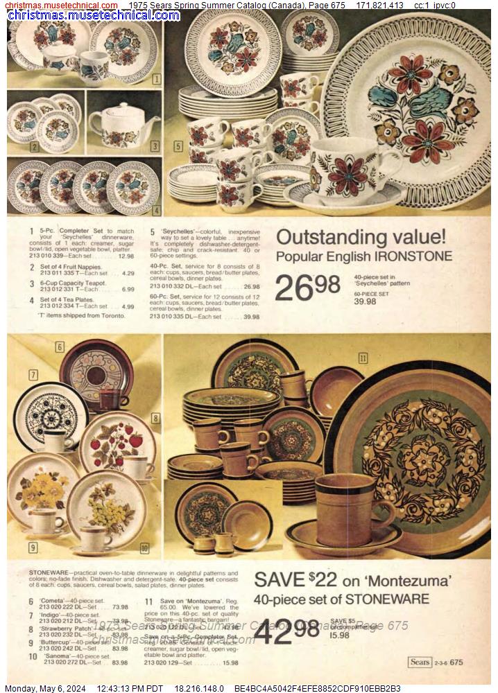 1975 Sears Spring Summer Catalog (Canada), Page 675