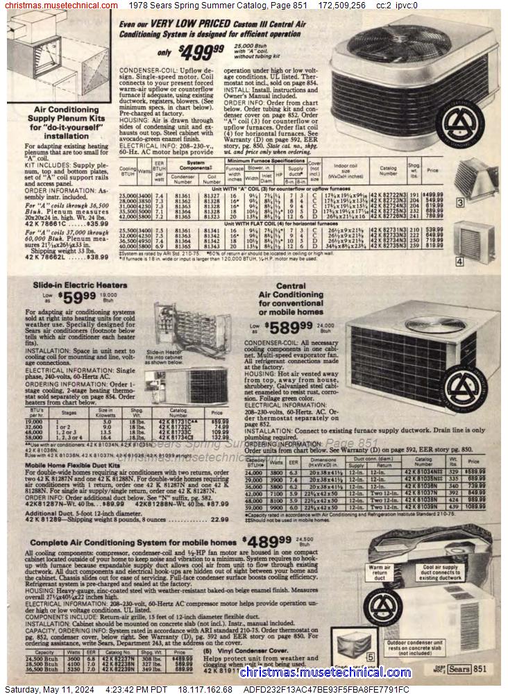 1978 Sears Spring Summer Catalog, Page 851