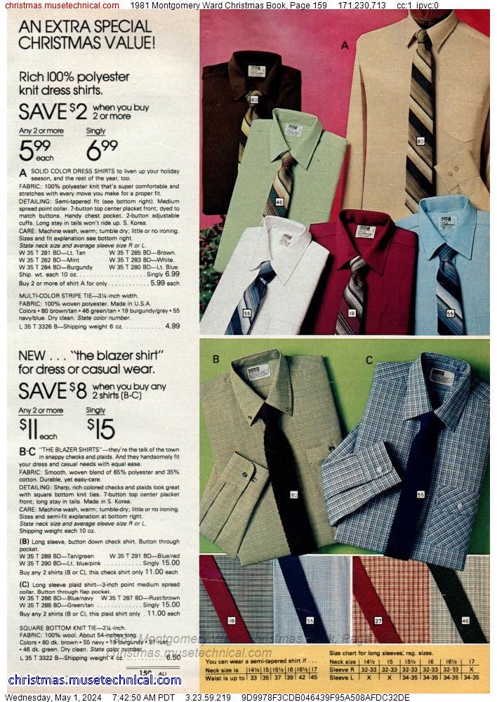 1981 Montgomery Ward Christmas Book, Page 159