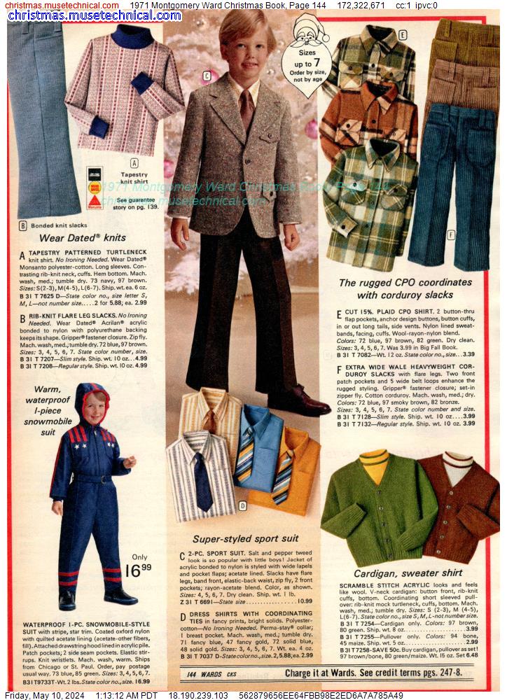 1971 Montgomery Ward Christmas Book, Page 144