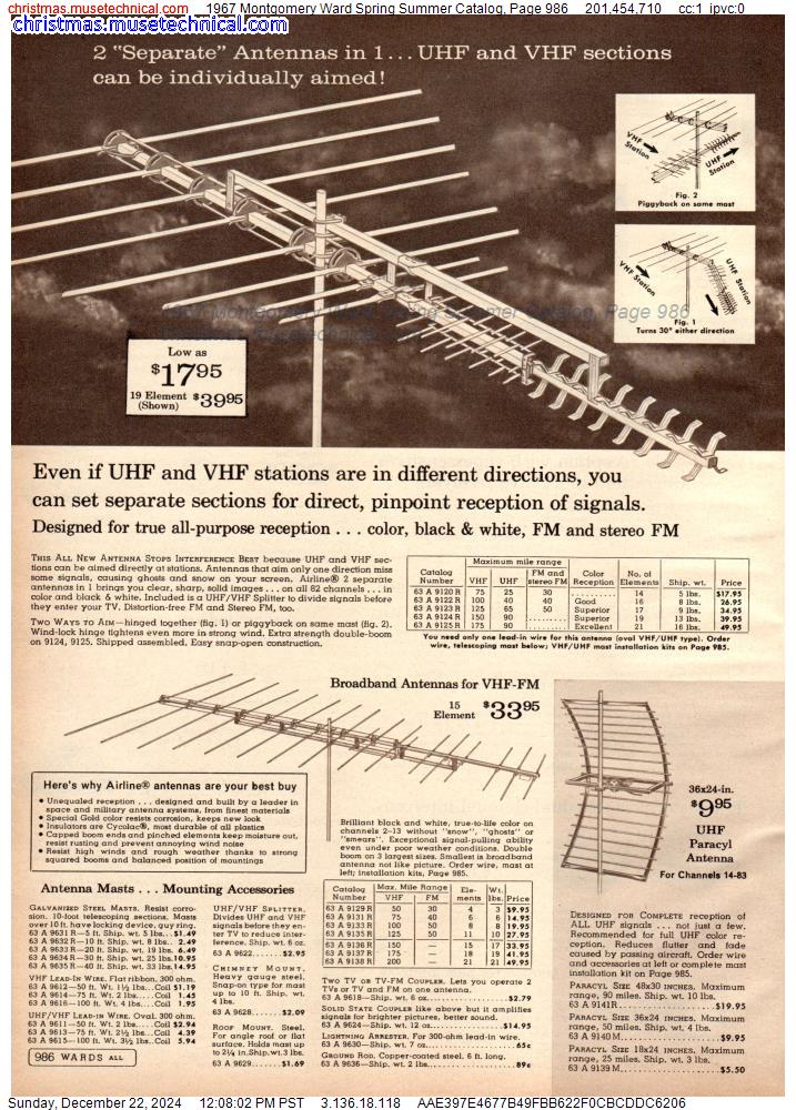 1967 Montgomery Ward Spring Summer Catalog, Page 986