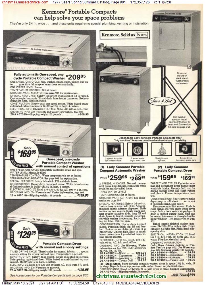 1977 Sears Spring Summer Catalog, Page 901