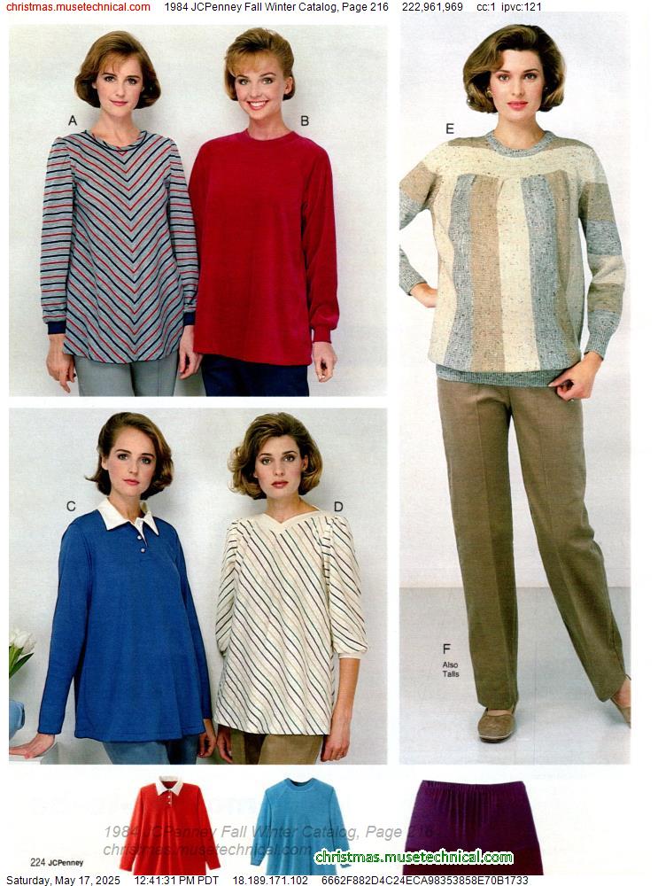 1984 JCPenney Fall Winter Catalog, Page 216