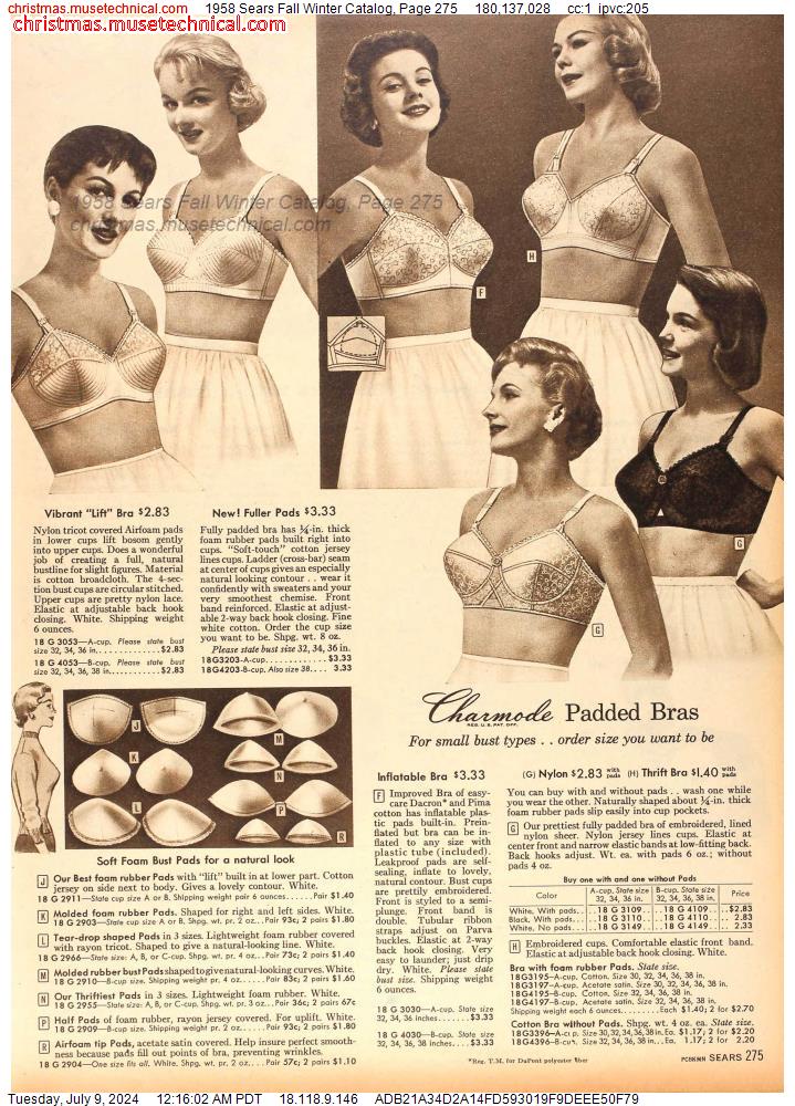 1958 Sears Fall Winter Catalog, Page 275