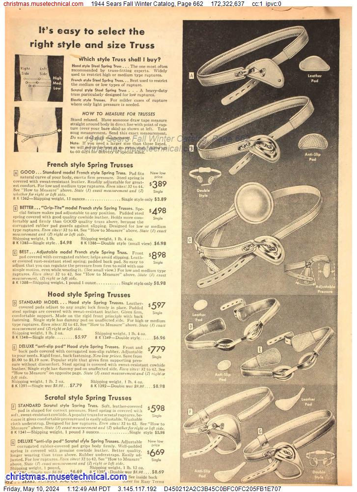 1944 Sears Fall Winter Catalog, Page 662