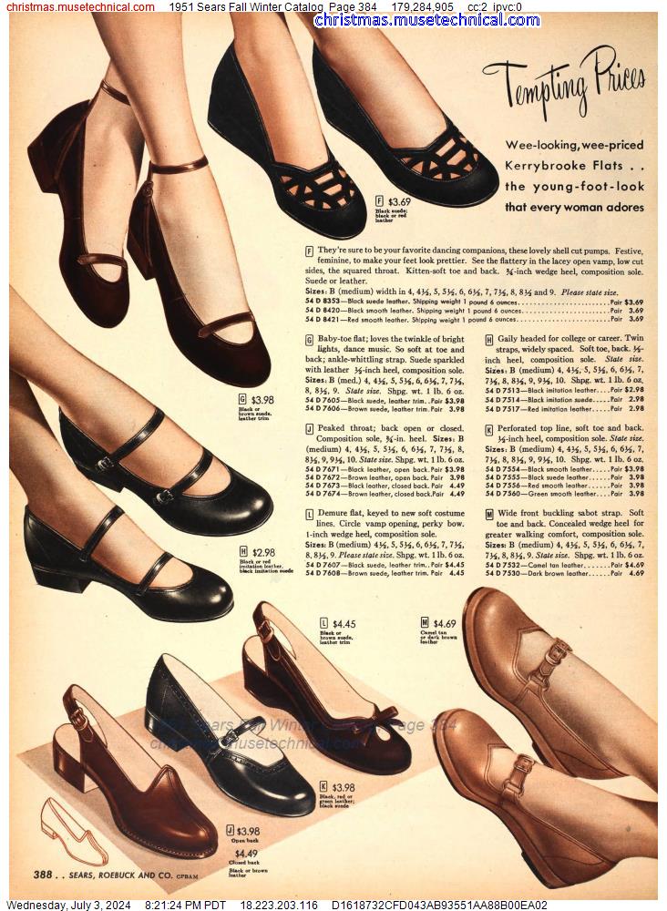 1951 Sears Fall Winter Catalog, Page 384