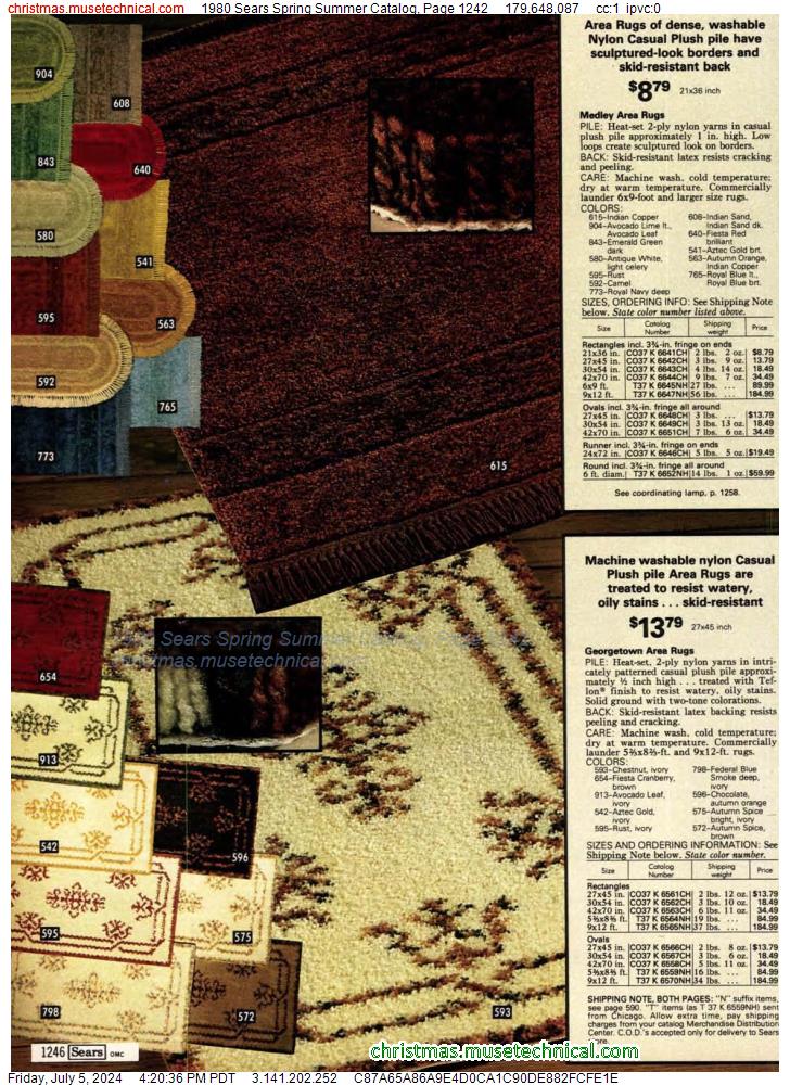 1980 Sears Spring Summer Catalog, Page 1242