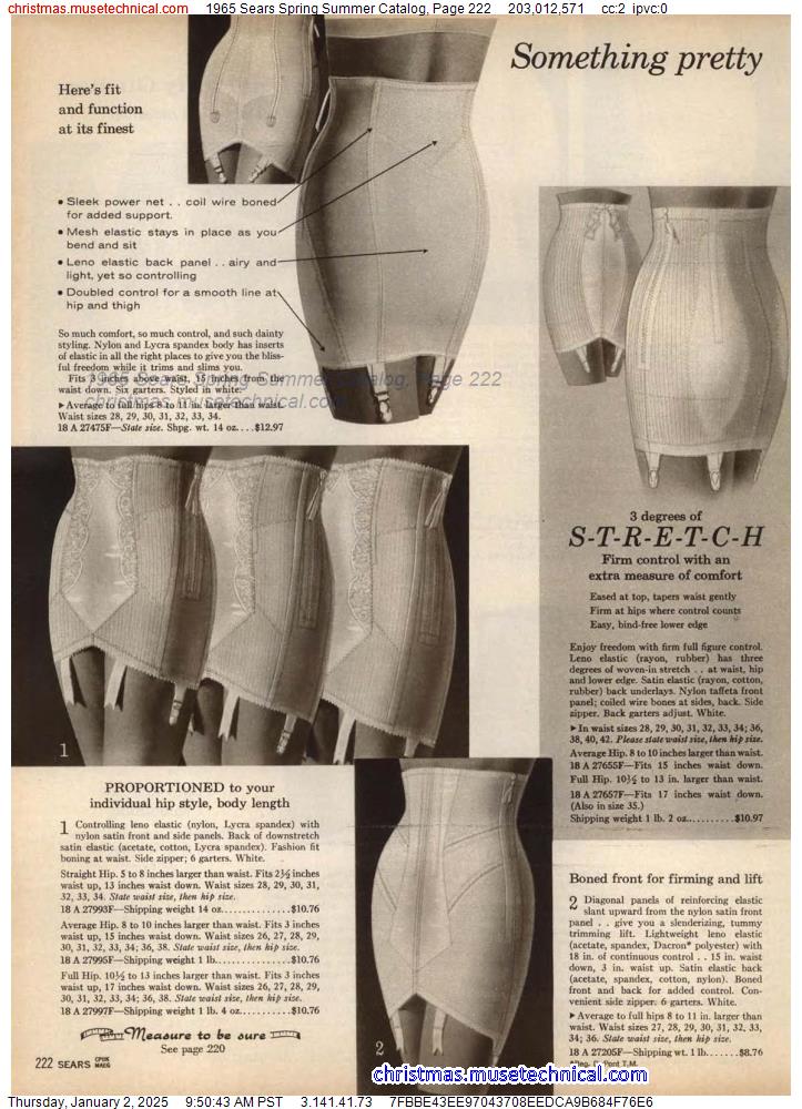 1965 Sears Spring Summer Catalog, Page 222