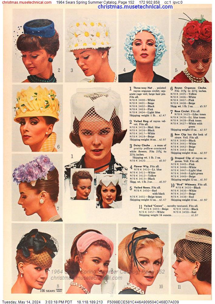 1964 Sears Spring Summer Catalog, Page 152
