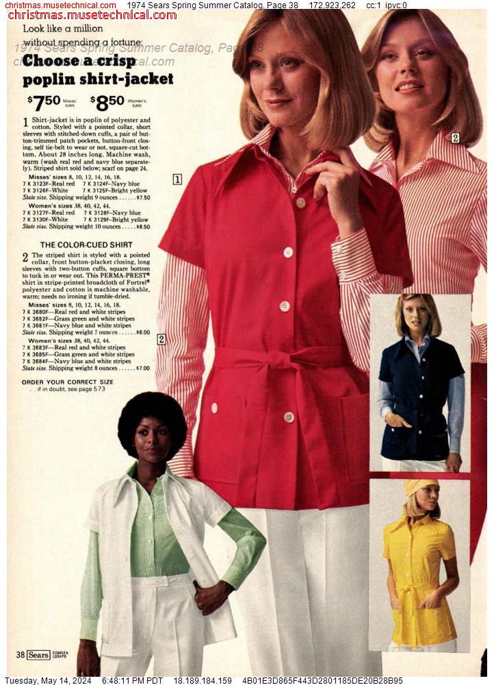 1974 Sears Spring Summer Catalog, Page 38