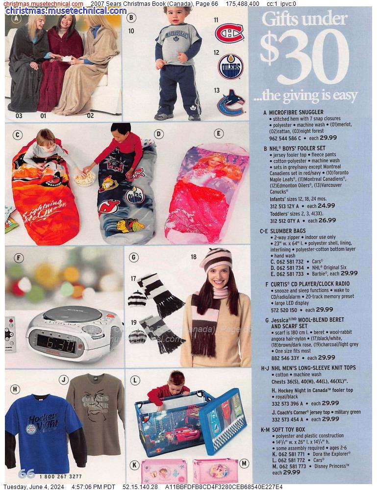 2007 Sears Christmas Book (Canada), Page 66