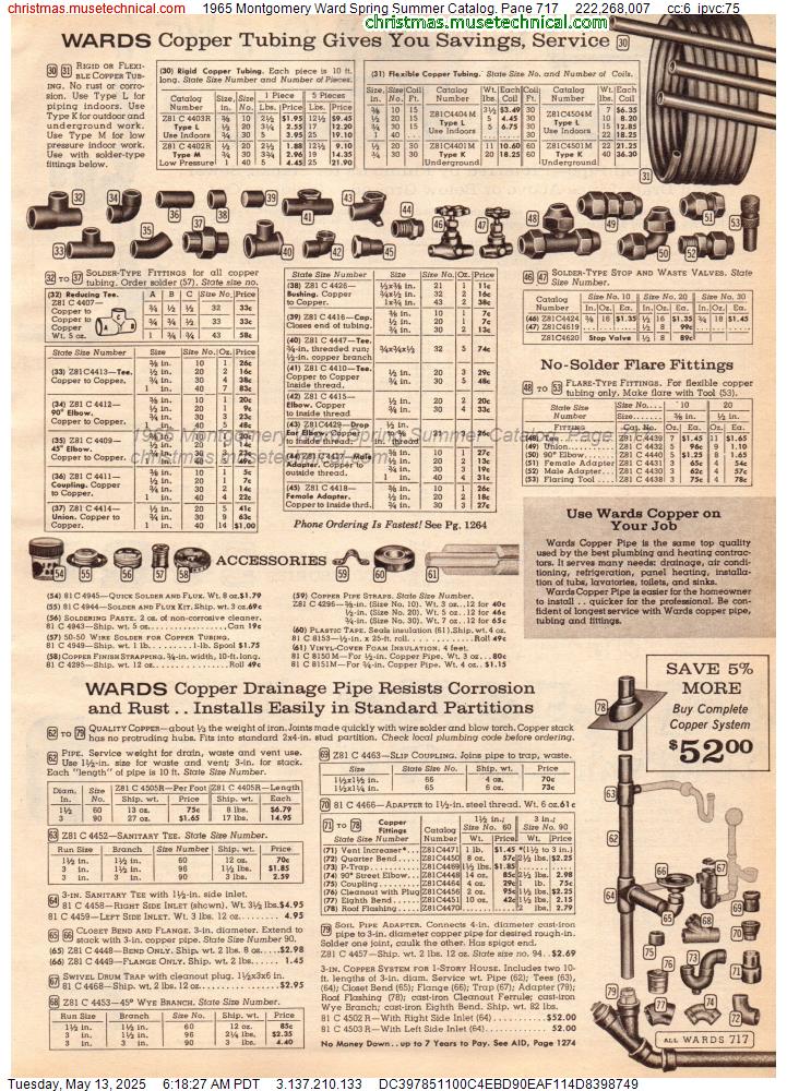 1965 Montgomery Ward Spring Summer Catalog, Page 717