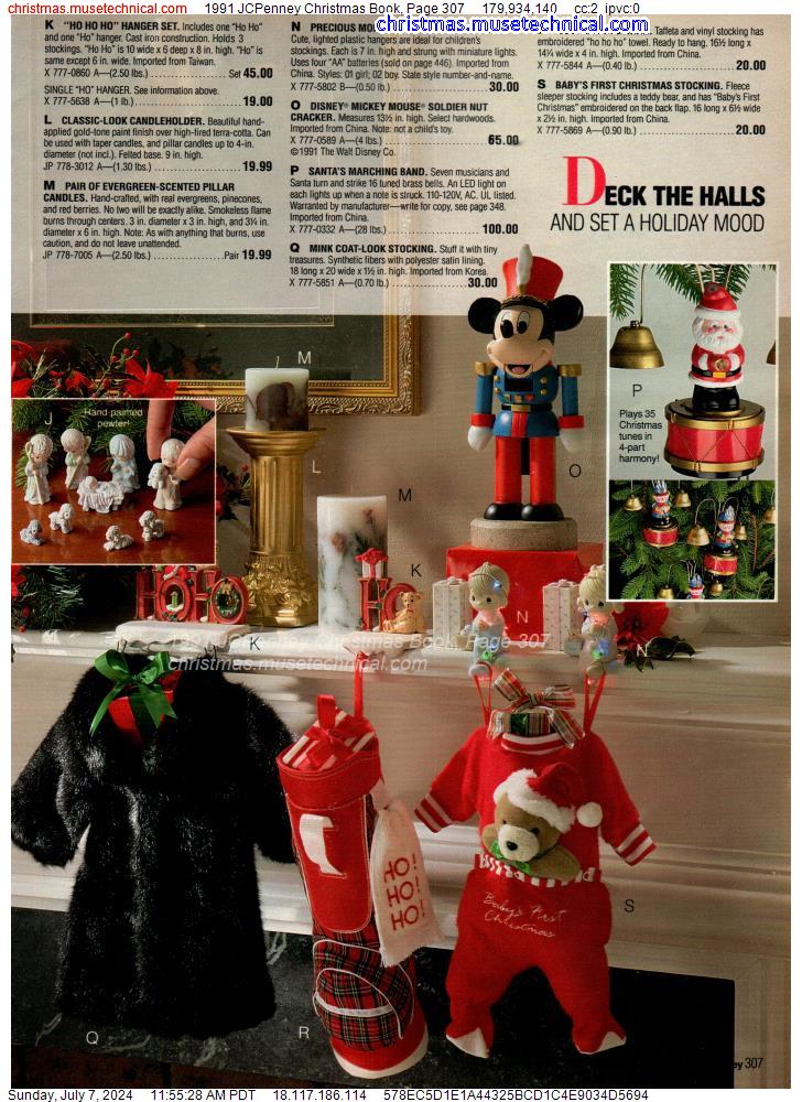 1991 JCPenney Christmas Book, Page 307