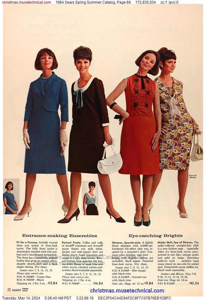 1964 Sears Spring Summer Catalog, Page 69