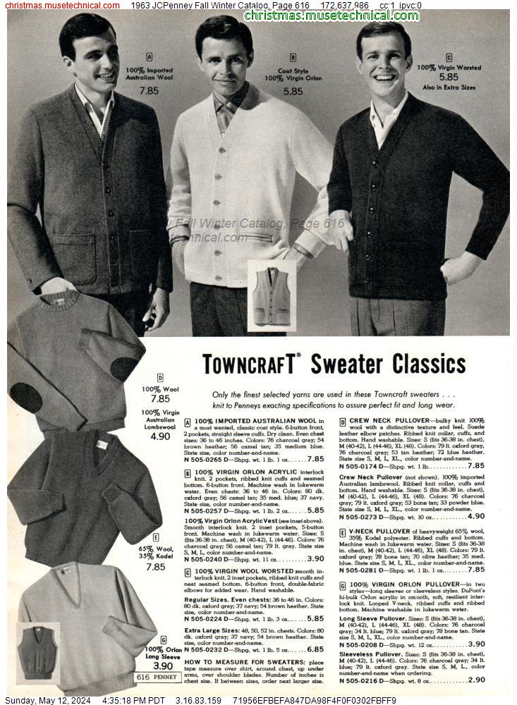 1963 JCPenney Fall Winter Catalog, Page 616