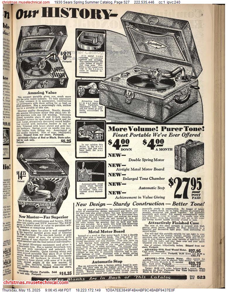 1930 Sears Spring Summer Catalog, Page 527